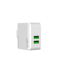 Silicon Power Wall Charger WC102P White Hub 2 Porte 2.4 A 2