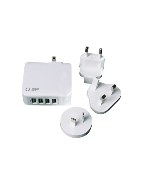 Silicon Power Wall Charger WC104P White Hub 4 Porte 4.4 A