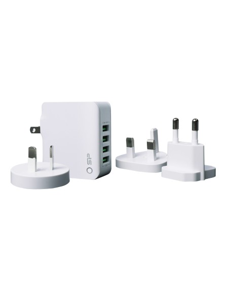 Silicon Power Wall Charger WC104P White Hub 4 Porte 4.4 A