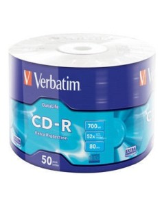 Cd-r 80 Min 52x Wrapped 50 Verbatim (43787)